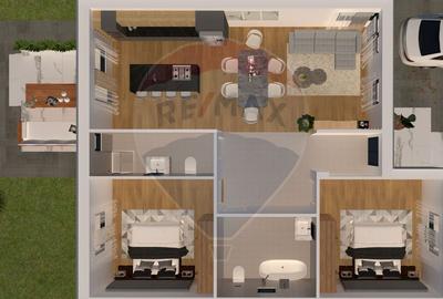 Casa noua, 3 camere, teren 370 mp - Comuna Berceni - 3