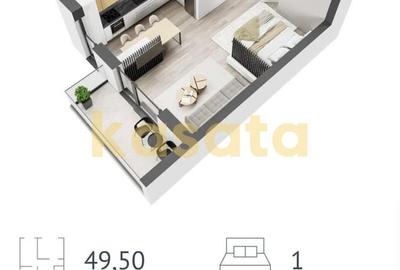 Garsonieră semidecomandată, mobilată în Nord - 6