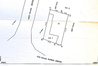 Casă individuală cu 3 camere cu Canalizare în Km 5 - 19