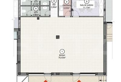 Spatiu SAD 2 Camere cu loc de parcare inclus, Mo?ni?a Nou? - 1