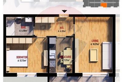 Vanzare apartament nou, 2 camere in ansamblu rezidential - Dobroesti - 1