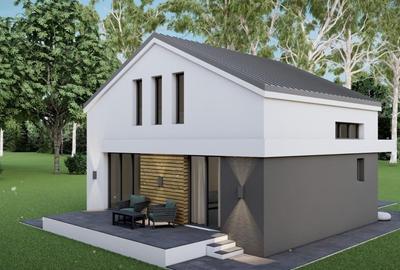 [PROIECT NOU] Casa individuala P+M - 3, 4 sau 5 camere - 2 bai - 2