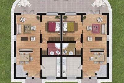 Duplex cu 4 camere cu Canalizare în Corbeanca - 16