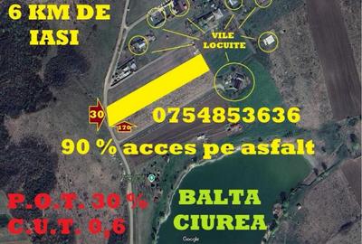 Bucium, 5000 mp teren intravilan, perfect plan, 6 km din Ia?i! - 3