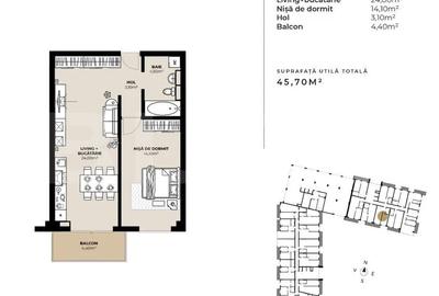 Apartament 2 camere, 46 mp, zona strazii Fabricii - 4