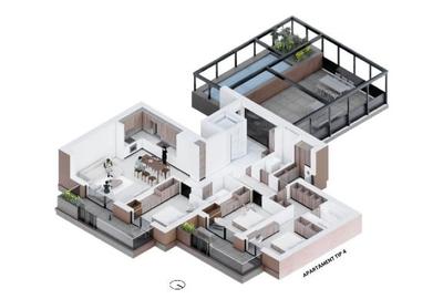 VoG Delea Noua- Decebal Penthouse 4 camere bloc nou - 11