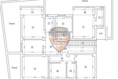 Apartament 2 camere, Mamaia Nord, 89 mp, terasa 41 m, centrala gaze - 12