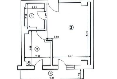 Garsonieră decomandată în Sud - 1