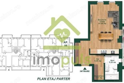 Apartament cu 1 camera, 40 mp utili + terasa 8 mp? - 1