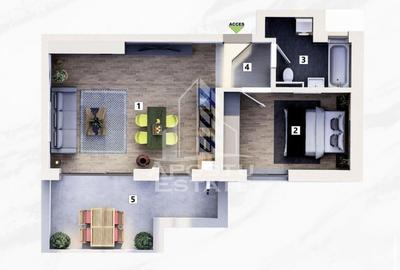 2 camere, bucatarie inchisa, parcare inclusa, lift, Mehala - 18