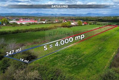 Teren Construcții intravilan de 4000 mp, în Satulung - 3