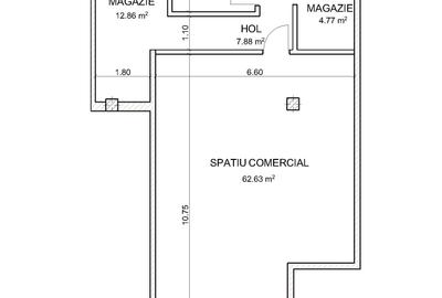 Spațiu comercial, de 100 mp, în Alecu Russo - 1