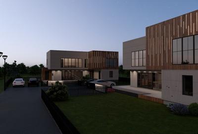 Casă Modernă 5 Camere | 200 mp | Teren 450 mp | Geamuri Mari, design industrial - 3