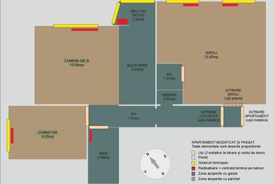 Apartament cu 3 camere decomandat, mobilat în Mănăștur - 20