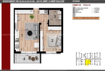 Apartament Tip Studio | 15 min Metrou Dimitrie Leonida | Finisaje la alegere - 6