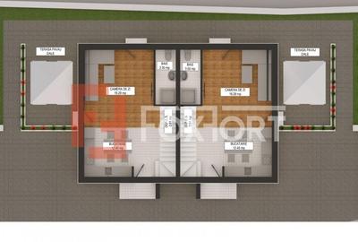 Duplex 3 camere, 2 bai si terasa generoasa de 20 mp, zona Giarmata - 9