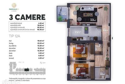 Apartament cu 3 camere decomandat, mobilat în Dămăroaia - 4