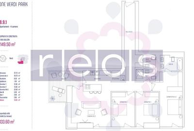 ETAJ 6-9-13 | 539 000 EURO | 4 CAMERE | PARCARE | ONE VERDI PARK - 11