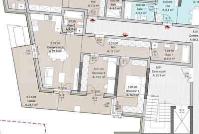 Apartament cu 3 camere semidecomandat în Semicentral - 2