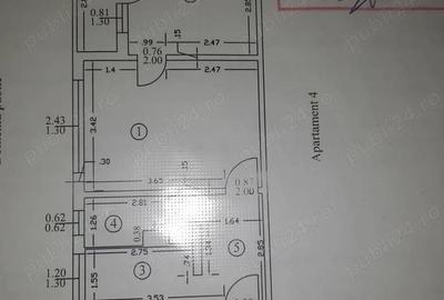 Apartament cu 2 camere nedecomandat în Central - 2
