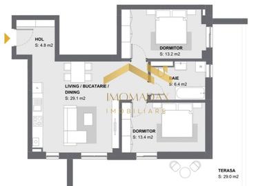 Aradului-3 camere-Terasa - 20