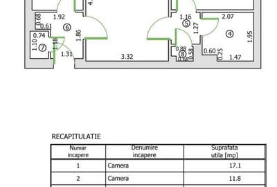 Apartament cu 2 camere, mobilat în Gara de Nord - 1