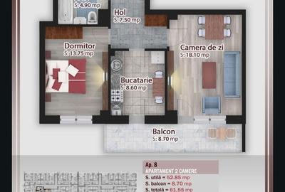 Apartament cu 2 camere decomandat în Theodor Pallady - 5