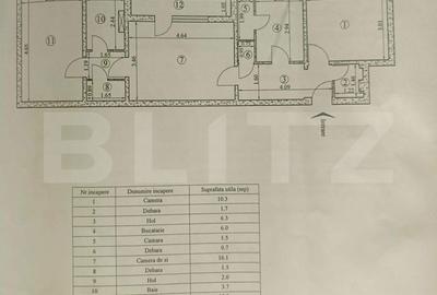 Apartament cu 3 camere în Tătărași