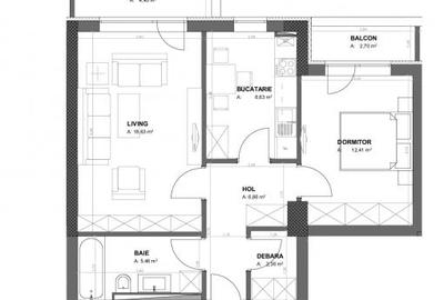 Apartament cu 2 camere decomandat în Răcădău