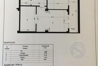 Apartament cu 3 camere semidecomandat în Central - 1