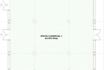 Spațiu comercial, de 205 mp, în Calea Moldovei