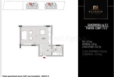 Apartament tip Studio-Ansamblul Elyssia Aviatiei. - 7