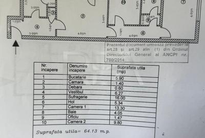 Apartament 3 Camere , Decomandat , Zona Brancoveanu , Renovat - 16