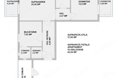 Apartament cu 2 camere semidecomandat în Bucovina - 5