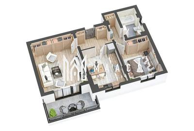 Apartament cu 2 camere decomandat în Hipodrom 3 - 2