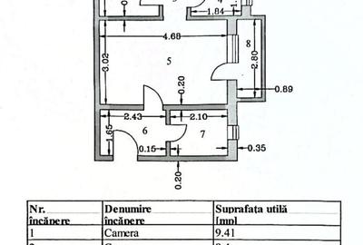 Apartament cu 3 camere semidecomandat în Morăreni - 1