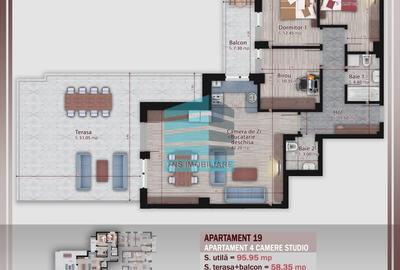 Apartament cu 4 camere decomandat în Titan - 7