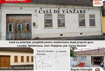 Casă individuală cu 2 camere cu Teren 493 Mp în Belobreșca - 1