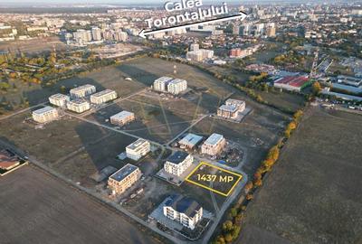 Teren de 1437 mp, în Torontalului