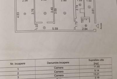 Apartament cu 3 camere semidecomandat în Km 4 - 1