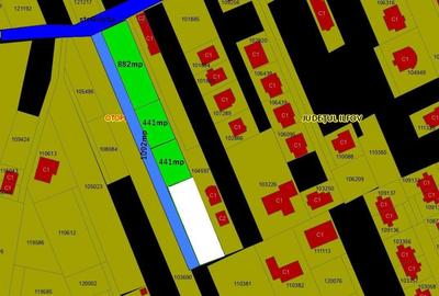 Teren intravilan 2492mp dezmembrat(vezi schita) ,drum 7m latime,str.Grivita! - 2