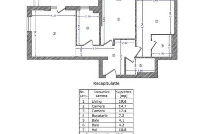 Apartament cu 3 camere decomandat în Nord - 16