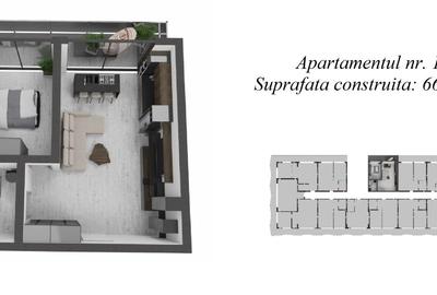 Apartament cu 2 camere decomandat în Nord - 2