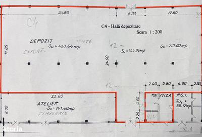 Spațiu comercial, de 808 mp, în Baza 3 - 9