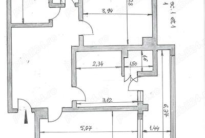 Apartament cu 3 camere decomandat în Mazepa 1