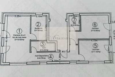 Apartament cu 3 camere semidecomandat, mobilat în Borhanci - 8