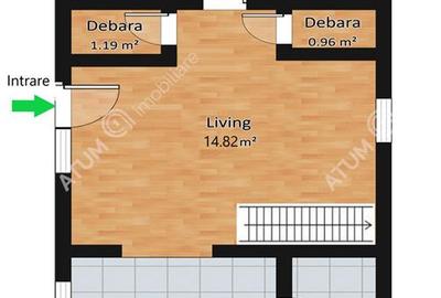 Casă individuală cu 2 camere cu Teren 640 Mp în Rășinari - 9