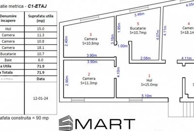 Casă cu 5 camere în Ștrand - 3