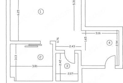 Apartament cu 2 camere decomandat în Central - 3