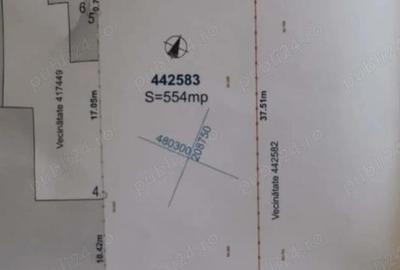 Teren de 554 mp, în Timocului-Șaguna